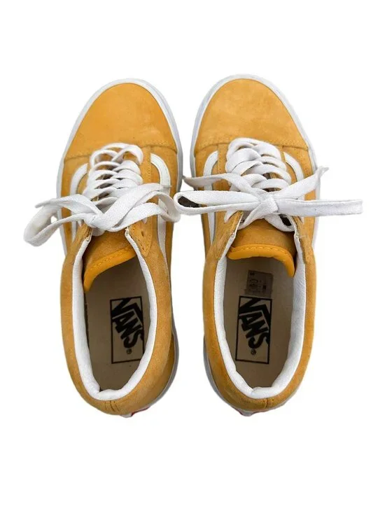 Vans Old Skool Suede Golden Yellow Sneakers, US Women 8 - Picture 3 of 6